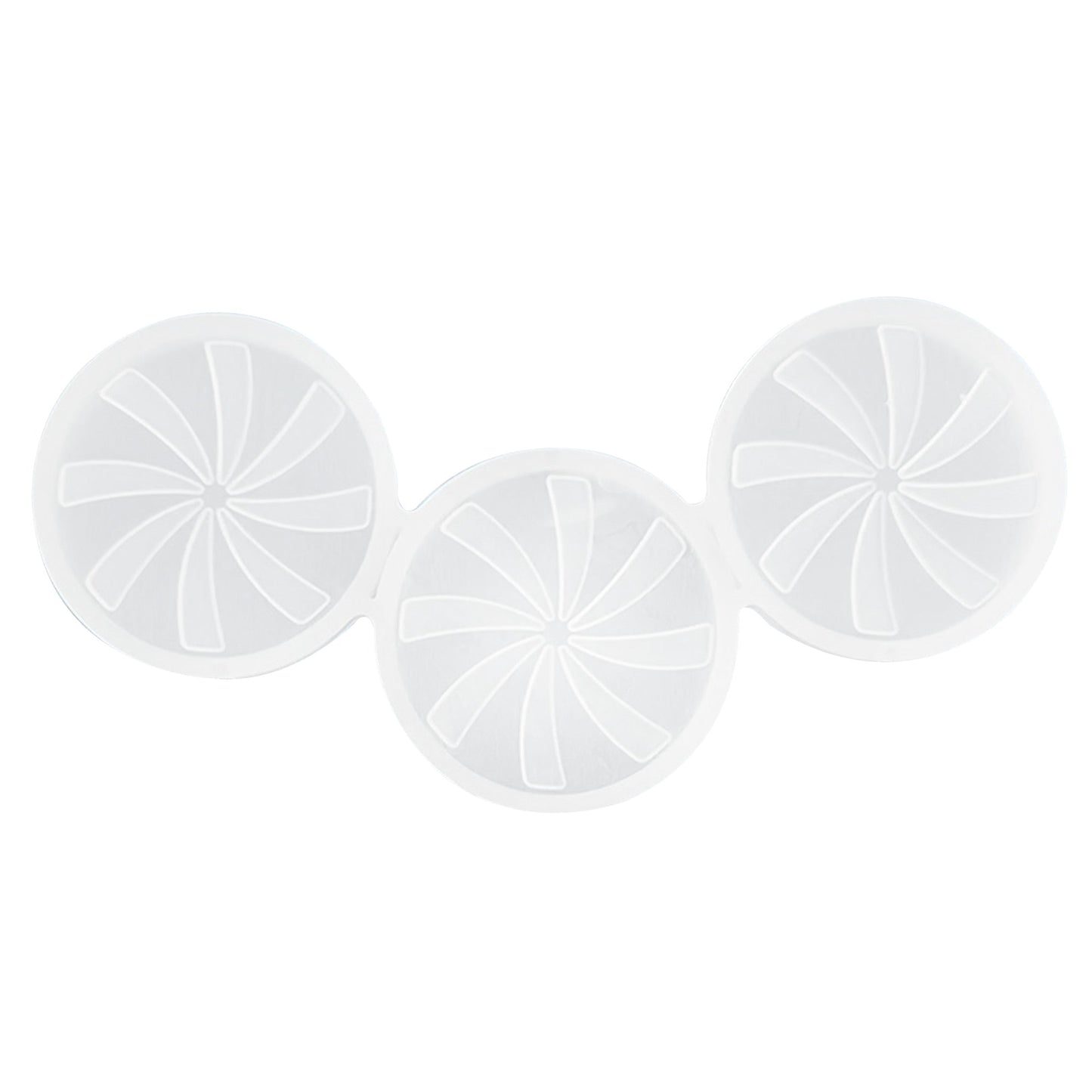 Wheel Shape Lollipop Silicone Mold 3 Cavity