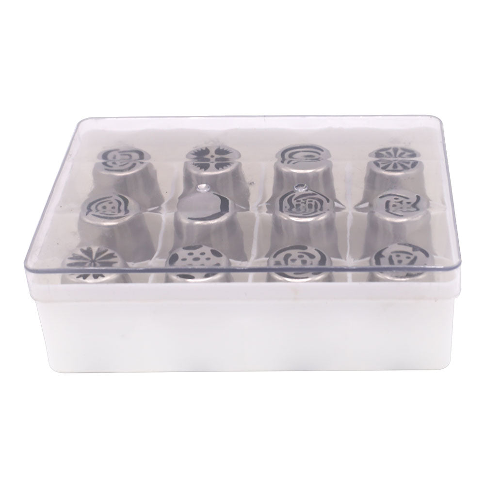 Large Size Russian Icing Nozzle Stainless Steel 12Pcs Set