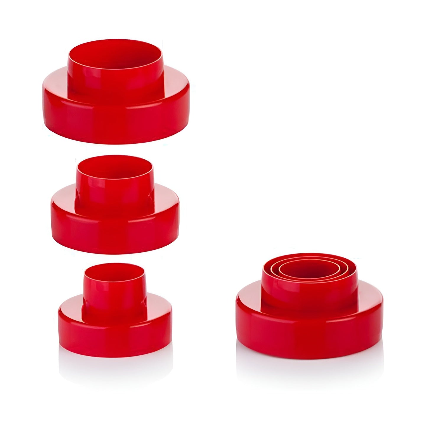Double Sided Donut And Cookies Dough Cutter 3 Pcs Set Plastic