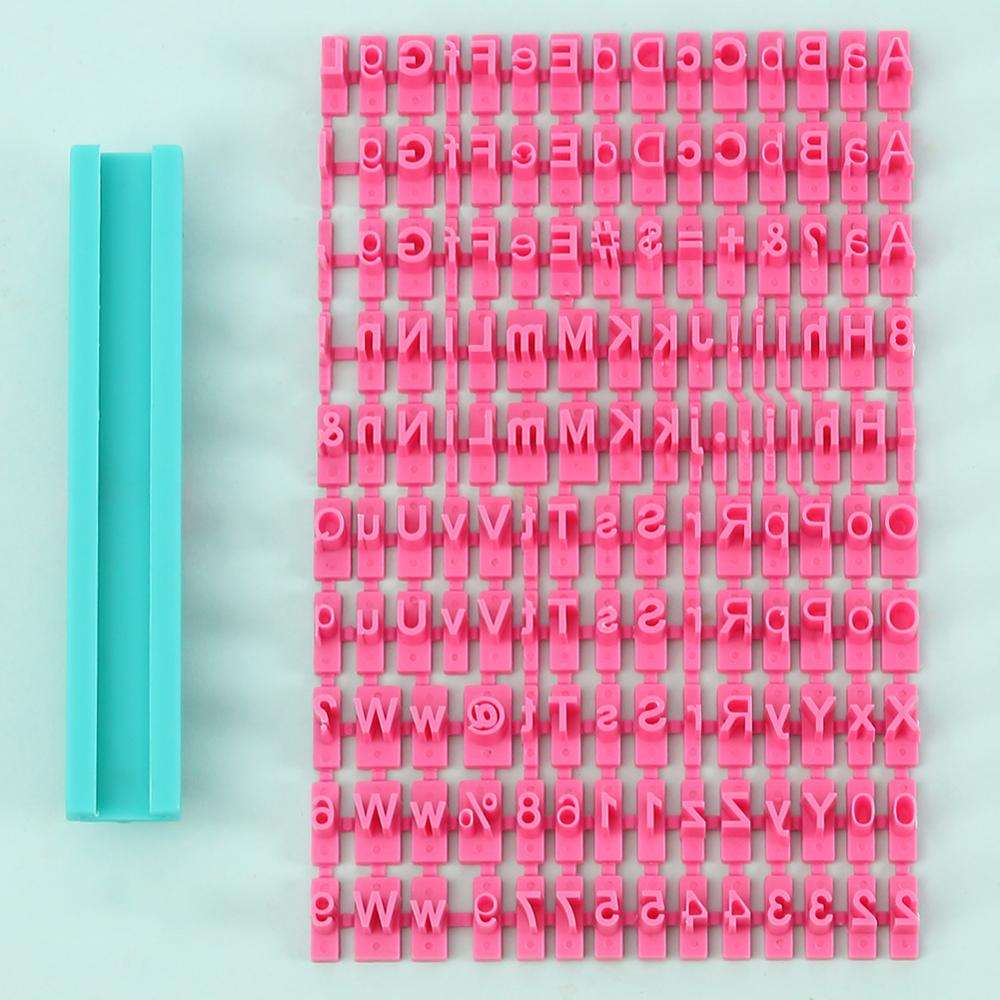 Upper And Lowercase Alphabet Sms Cookie Cutter With Symbols