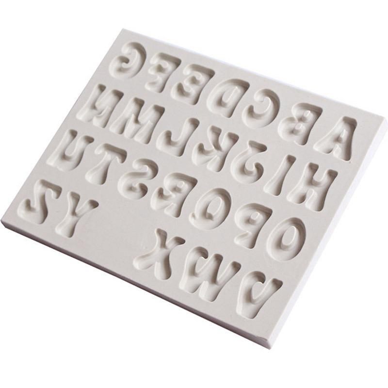 Uppercase Alphabet Silicone Fondant & Chocolate Mold