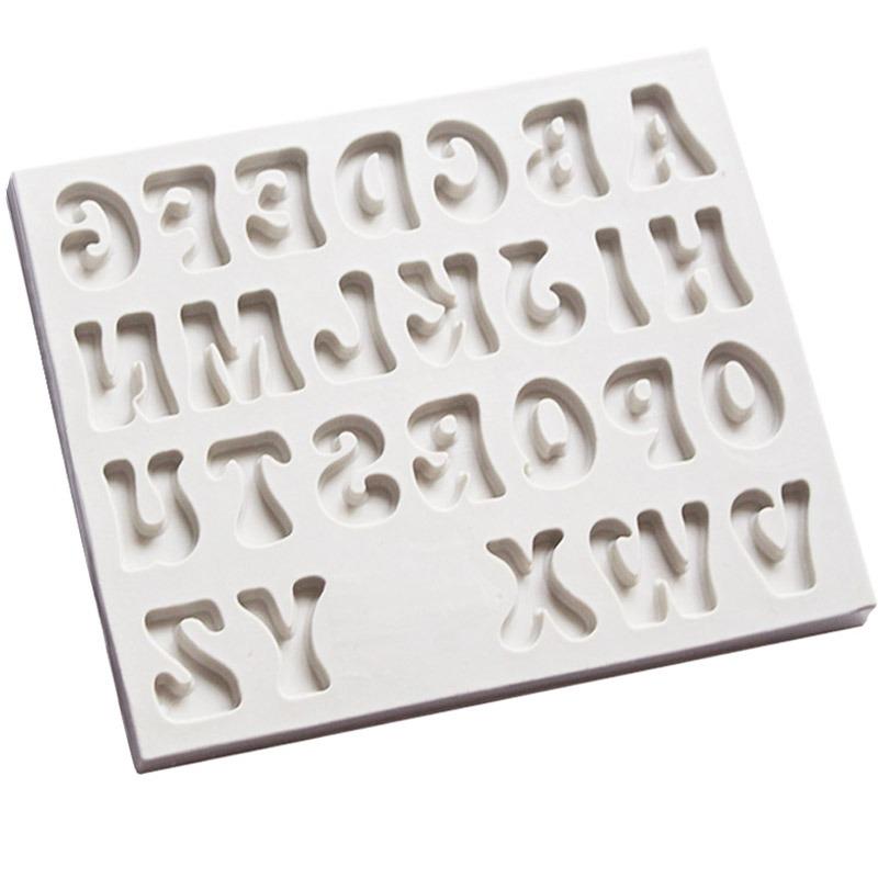 Uppercase Alphabet Silicone Fondant & Chocolate Mold