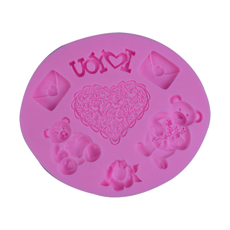 Valentine Theme Silicone Fondant Mold