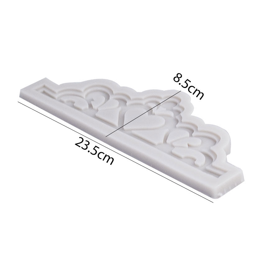 Various Big Crown Silicone Fondant Mold (Design 3)