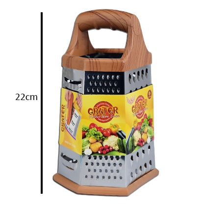 Vegetable & Fruit Grater Stainless Steel Wood Handle