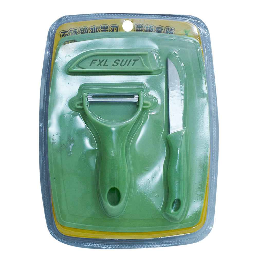 Vegetable Peeler Set Steel With Plastic Handle