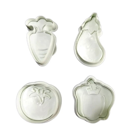 Vegetable Plunger Cutter 4Pcs Set