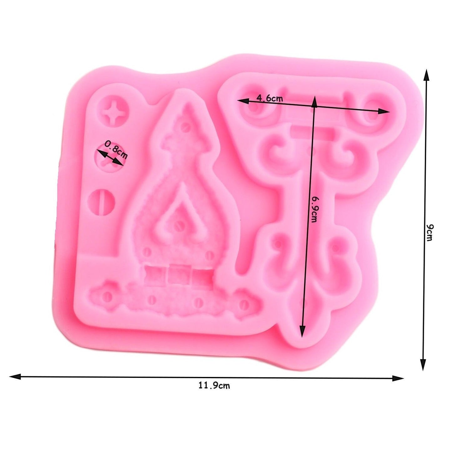 Vintage Hinge Screw Silicone Fondant Mold