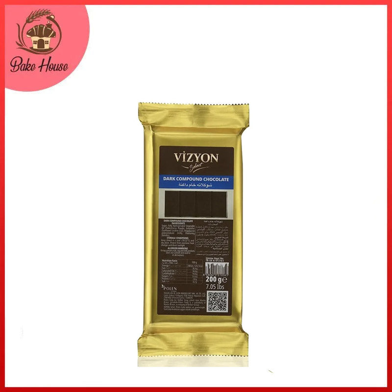 Vizyon Mini Dark Compound Chocolate 200g
