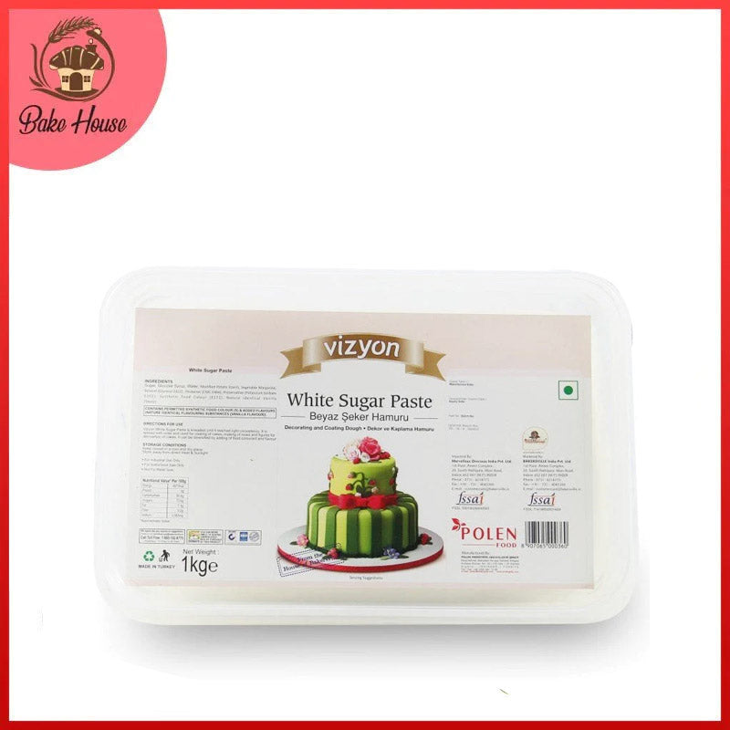 Vizyon White Fondant Sugar Paste 1KG