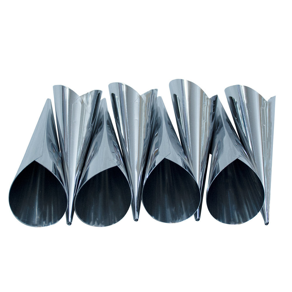 Vocen Cream Roll Cones Small 8Pcs Set Stainless Steel