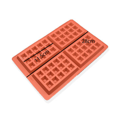 Waffle Making Mold Silicone 4 Cavity