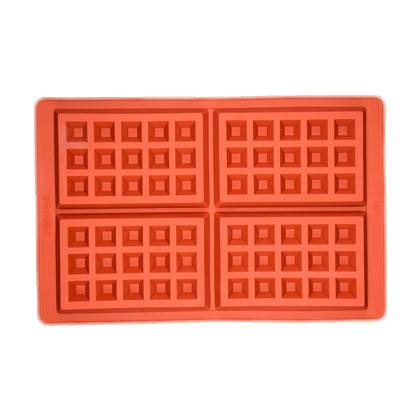 Waffle Making Mold Silicone 4 Cavity