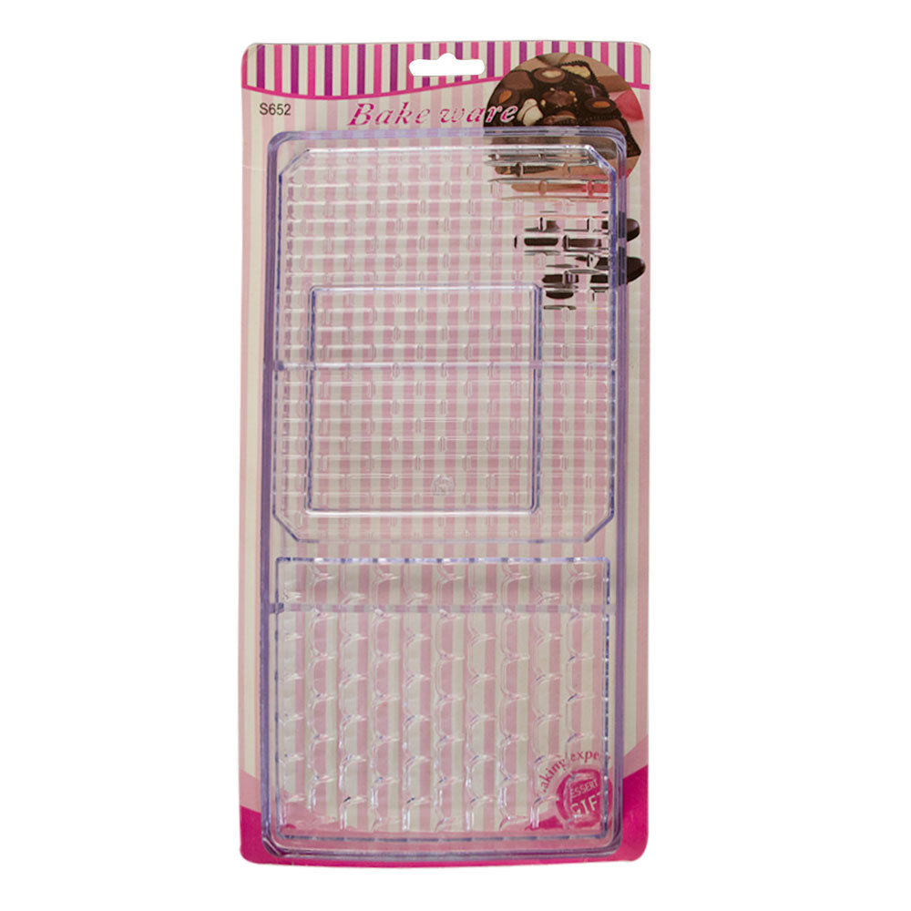 Wall Design Acrylic Chocolate Bar Mold