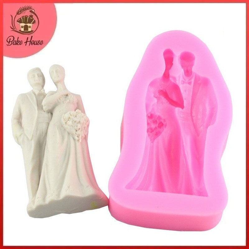 Wedding Couple Silicone Fondant & Chocolate Mold (Design 01)