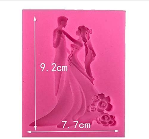 Wedding Couple Silicone Fondant & Chocolate Mold (Design 02)