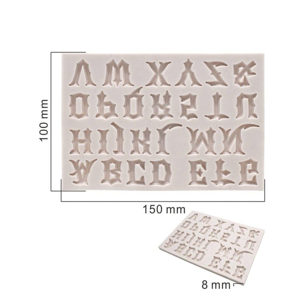 Weird Letter Silicone A To Z Alphabet Fondant & Chocolate Mold