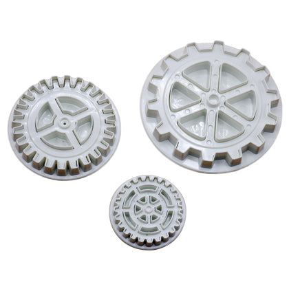 Wheel Fondant And Cookie Plunger Cutter 3Pcs Set Plastic