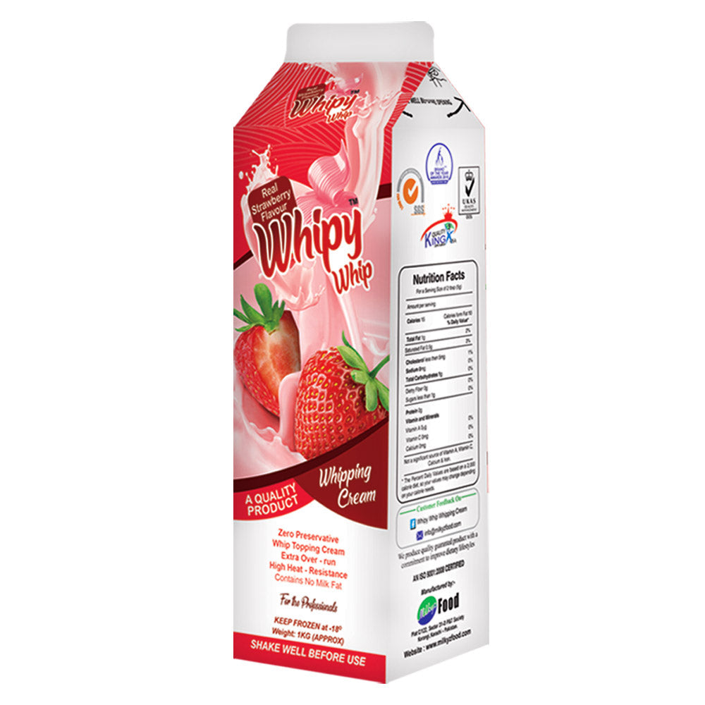 Whipy Whip Whipping Cream Strawberry Flavor 1KG Pack