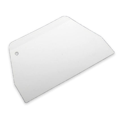 White Cake & Dough Plastic Scraper Large