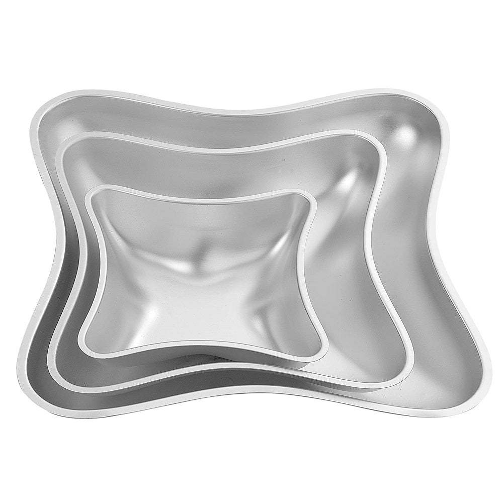 Wilton Pillow Aluminium Cake Baking Mold 3Pcs Set