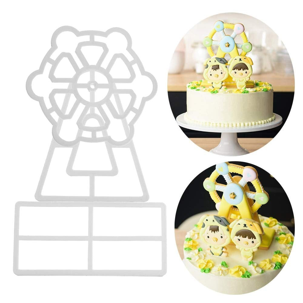Windmill Fondant Cutter 3Pcs Set Plastic