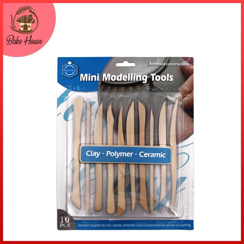 10 pcs DIY Wood Wooden Clay Modeling Tools Set Polymer Clay Sculpting  Tools,Polymer Clay,Clay Modeling Tools