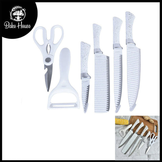 Zepter 6 Pcs Stainless Steel Non Stick Coating Kitchen Knife Set