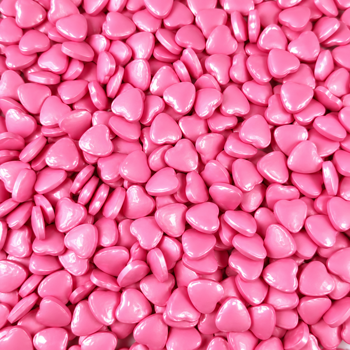 MR Bake Small Heart Sprinkle Shiny Pink Color - 90g Jar