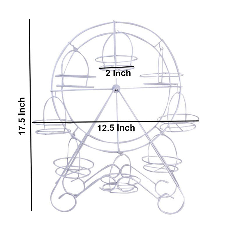 Oasiswj Rotating Ferris Wheel 8 Cupcakes Holder Stand