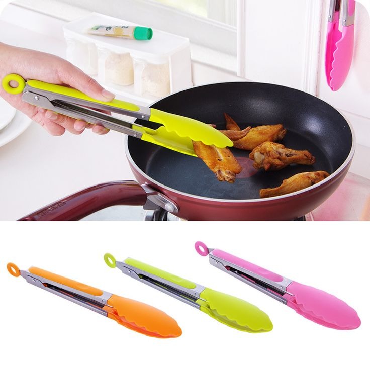 Plastic Tong With Steel Handle