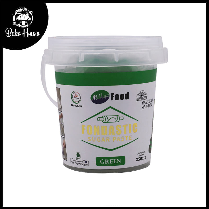 Milkyz Food Fondastic Green Fondant Sugar Paste 250gm