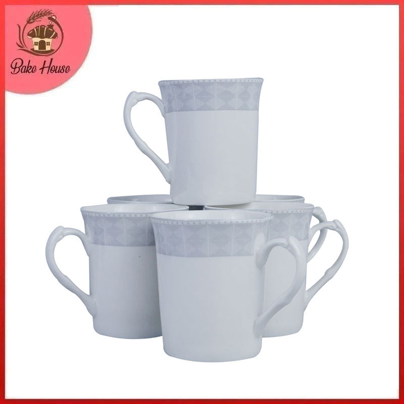 Tea, Milk And Coffee Drinking Mugs 6 Pcs Set (Design 03)