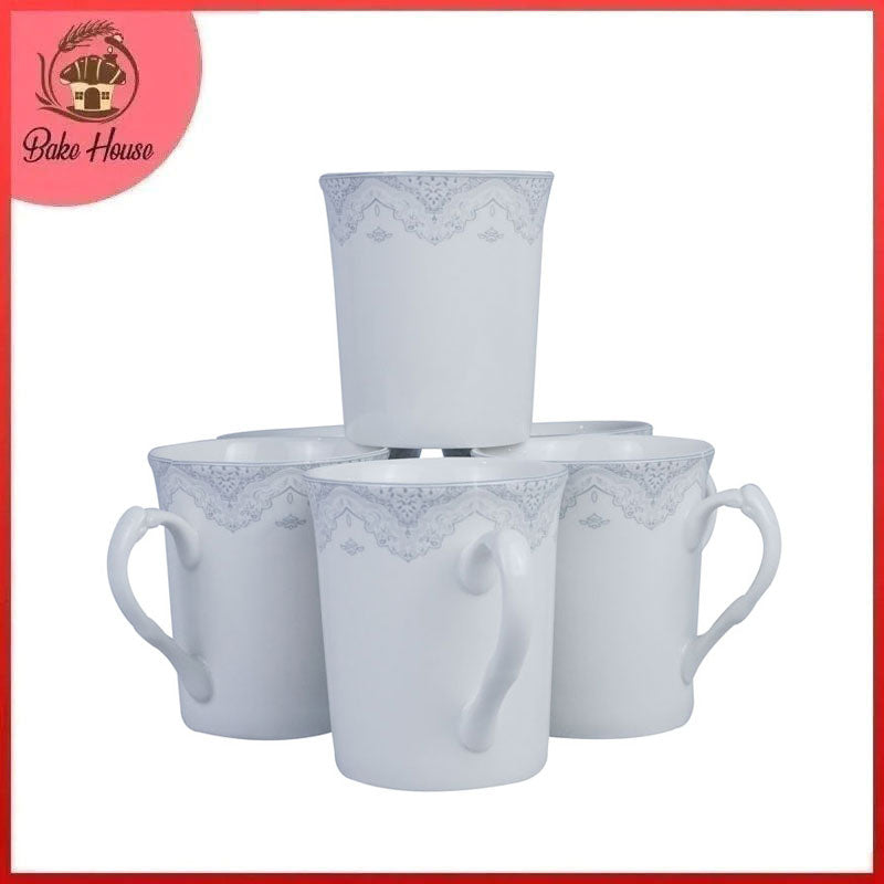 Tea, Milk And Coffee Drinking Mugs 6 Pcs Set (Design 04)