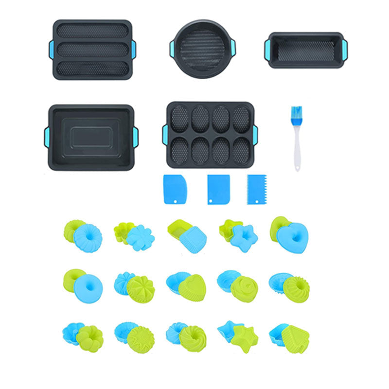 Duerer 40 Pcs Silicone Nonstick Bakeware Set
