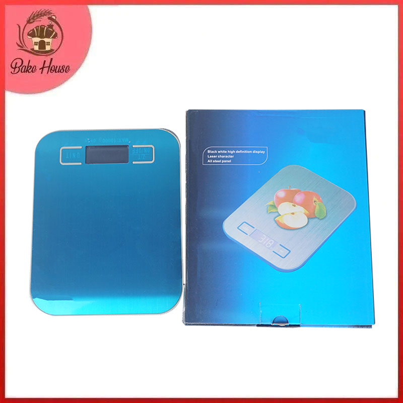 Electronic Digital Kitchen Scale Weighs Max 10kg, Measures in 3 Different Units