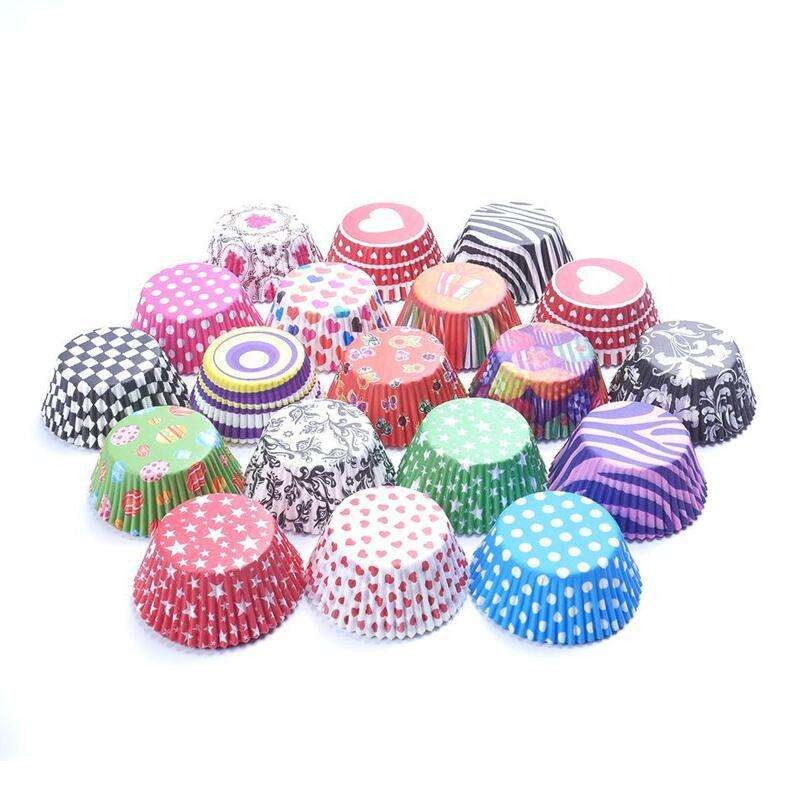 100 Pcs Multicolor Cupcake liner