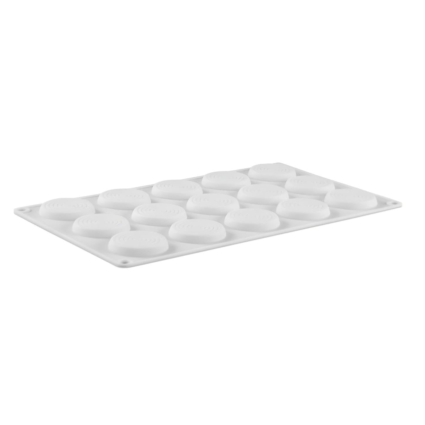 Spiral Round Fondant Chocolate Silicone Mold 15 Cavity