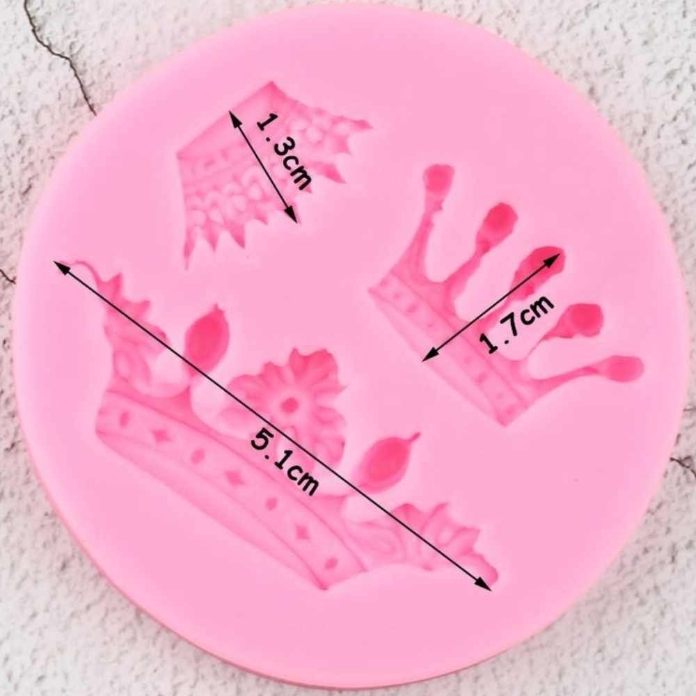 Fairy Tale Royal Crown Silicone Mold 3 Cavity