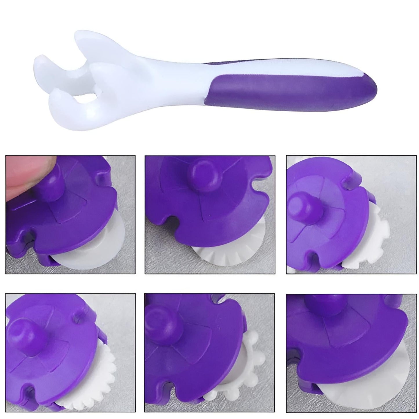 Fondant 6 Designs Wheel Roller Embosser