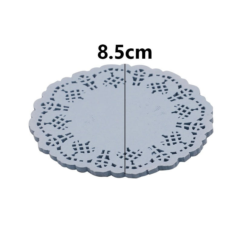 Round Shape Doilies Paper 24Pcs Pack 8.5CM