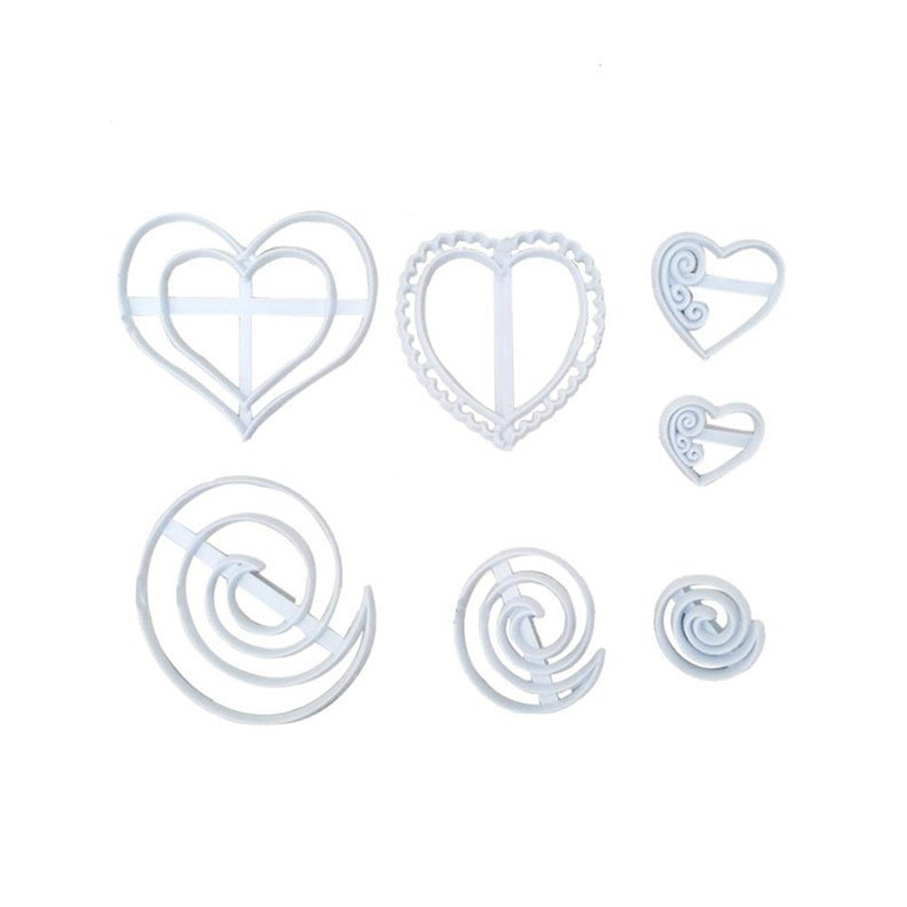 Hearts And Swirls Cutter 7 Pcs Set