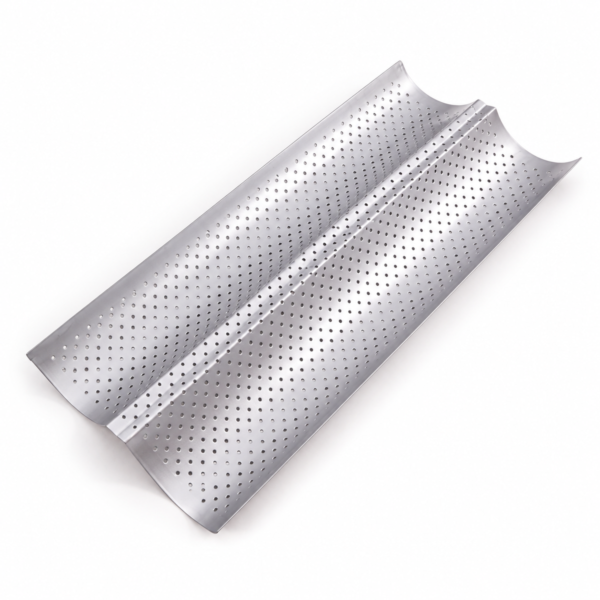 Patisse Perforated French Baguette Baking Tray 2 Cavity 38 x 16cm