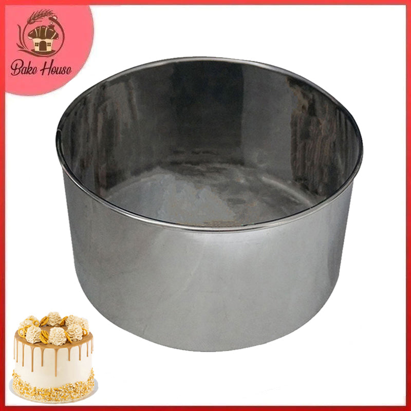 Heighted Round Cake Mold Stainless Steel 8 X 8 X 4 Inch