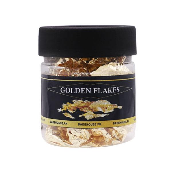 Bake House Non Edible Golden Flakes 2gm (Just For Decoration)