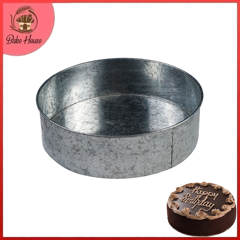 Round Cake Baking Mold Galvanized Steel 9 X 9 Inch