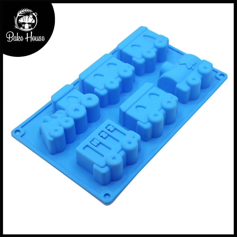 Train Silicone Baking Mold 6 Cavity