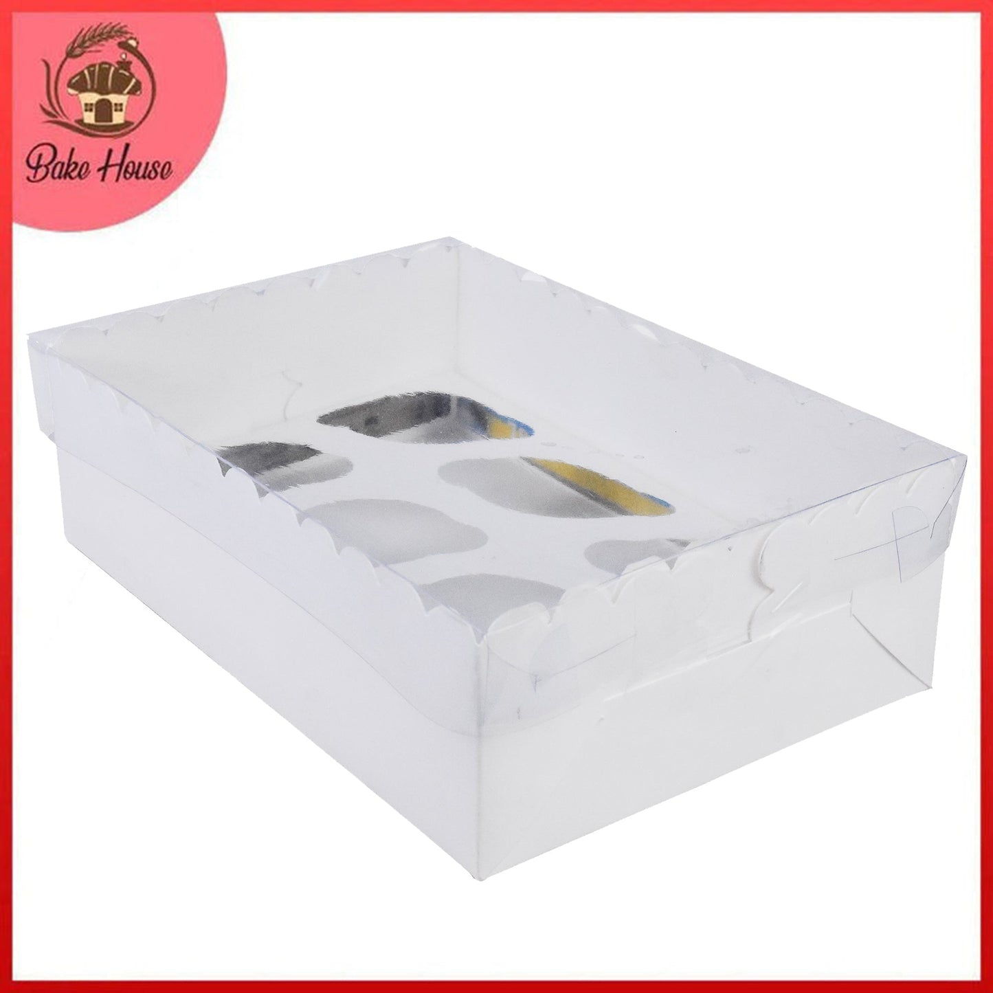 6 Cavity Cupcake Box