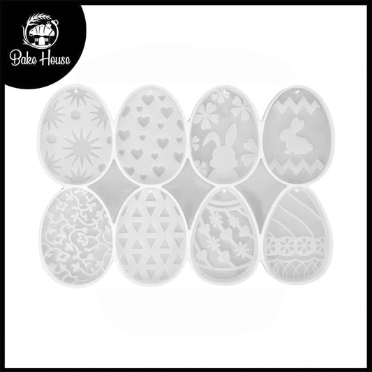 Easter Eggs Silicone Chocolate Mold 8 Cavity