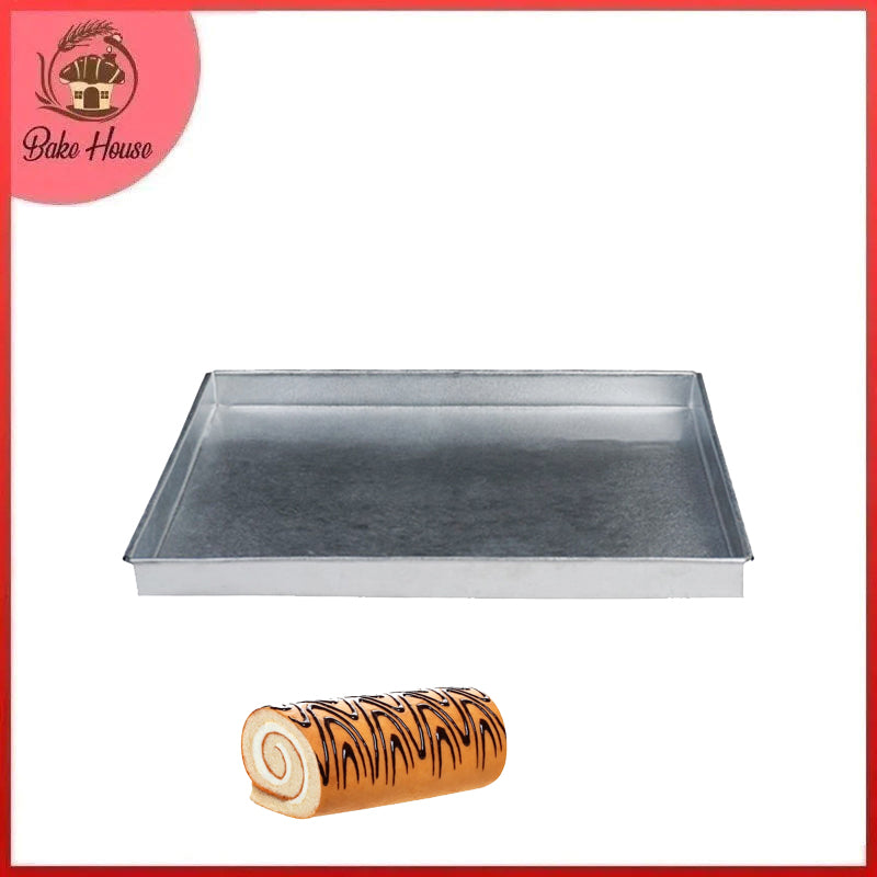 Swiss Roll Baking Tray Rectangle 7 X 11 Inch Galvanized Steel